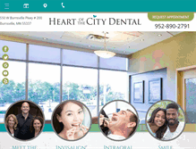 Tablet Screenshot of heartofthecitydental.com